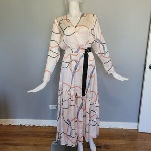 Asos Design Wrap Dress in Watercolor Print, BNWT, Size 4